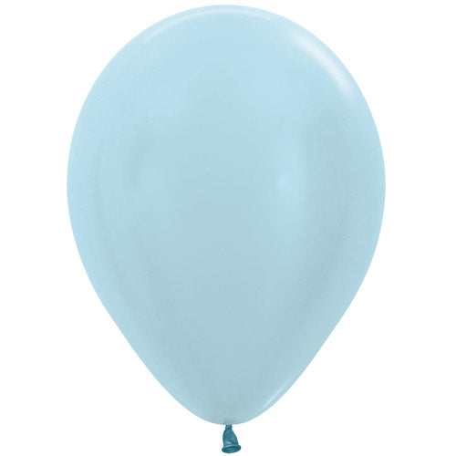 Satin Blue Latex Balloons