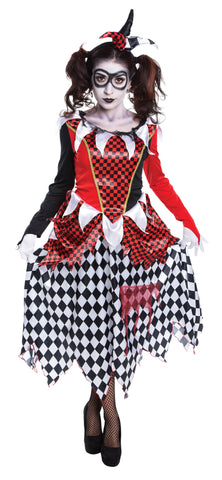 Scary Harlequin Girl Costume