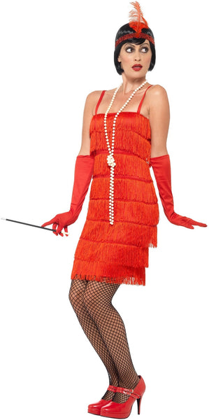 Short Red Flapper Costume