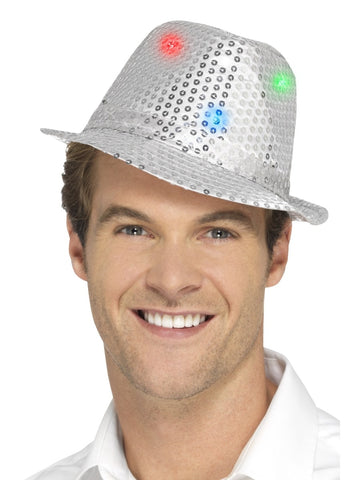 Silver Flashing Sequin Trilby