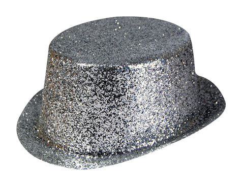 Black Glitter Top Hat