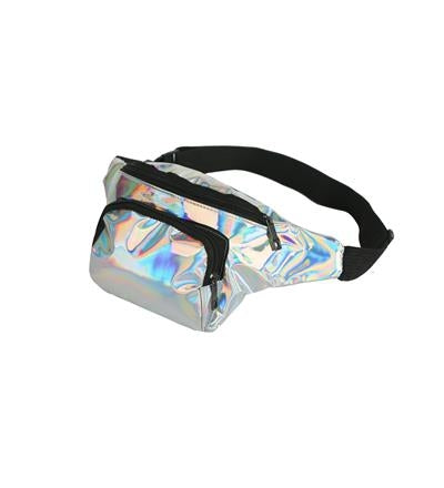 Silver Holographic Bumbag