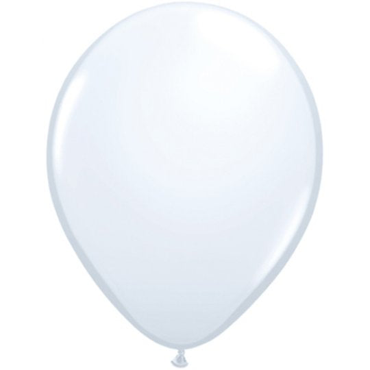 Plain White Latex Balloons (6pk)
