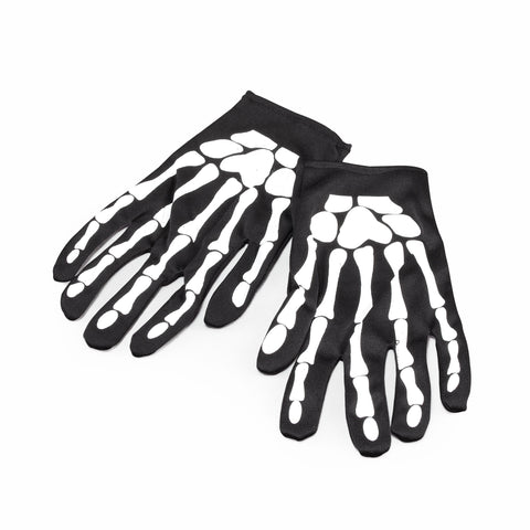 Short Printed Skeleton Gloves