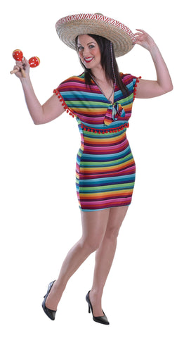Striped Mexican Lady Costume