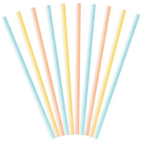 Summer Time Mix Paper Straws