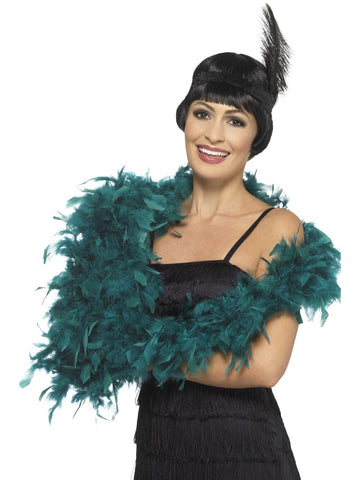 Teal Feather Boa