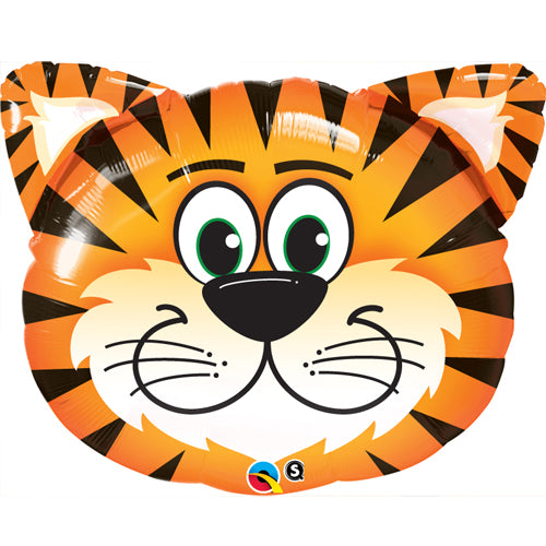 30 Inch Tickled Tiger Supershape Foil Balloon