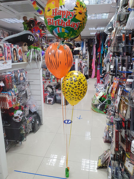 18 Inch Jungle Animal Happy Birthday Foil Balloon