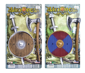 Viking Sword, Shield & Axe Set