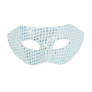 White Sequin Eye Mask