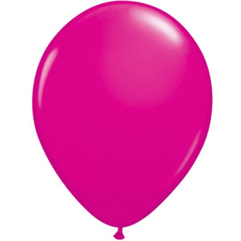 Plain Wild Berry Latex Balloons (6pk)