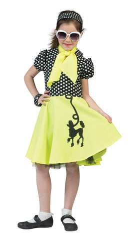 Child's Yellow Poodle Dress Costume