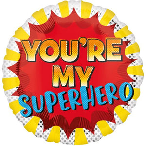 18 inch You're My Superhero Foil Balloon