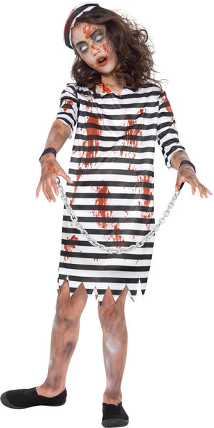 Zombie Convict Girl Costume